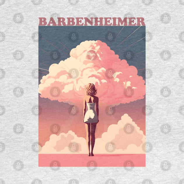 Barbie x Oppenheimer | Barbenheimer retro by RetroPandora